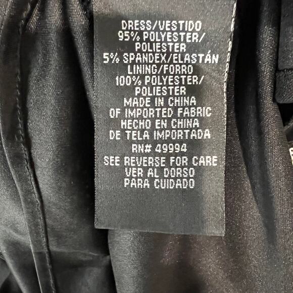 R & M Richards Sequin Embellished Dress Black Gown - Picture 8 of 12